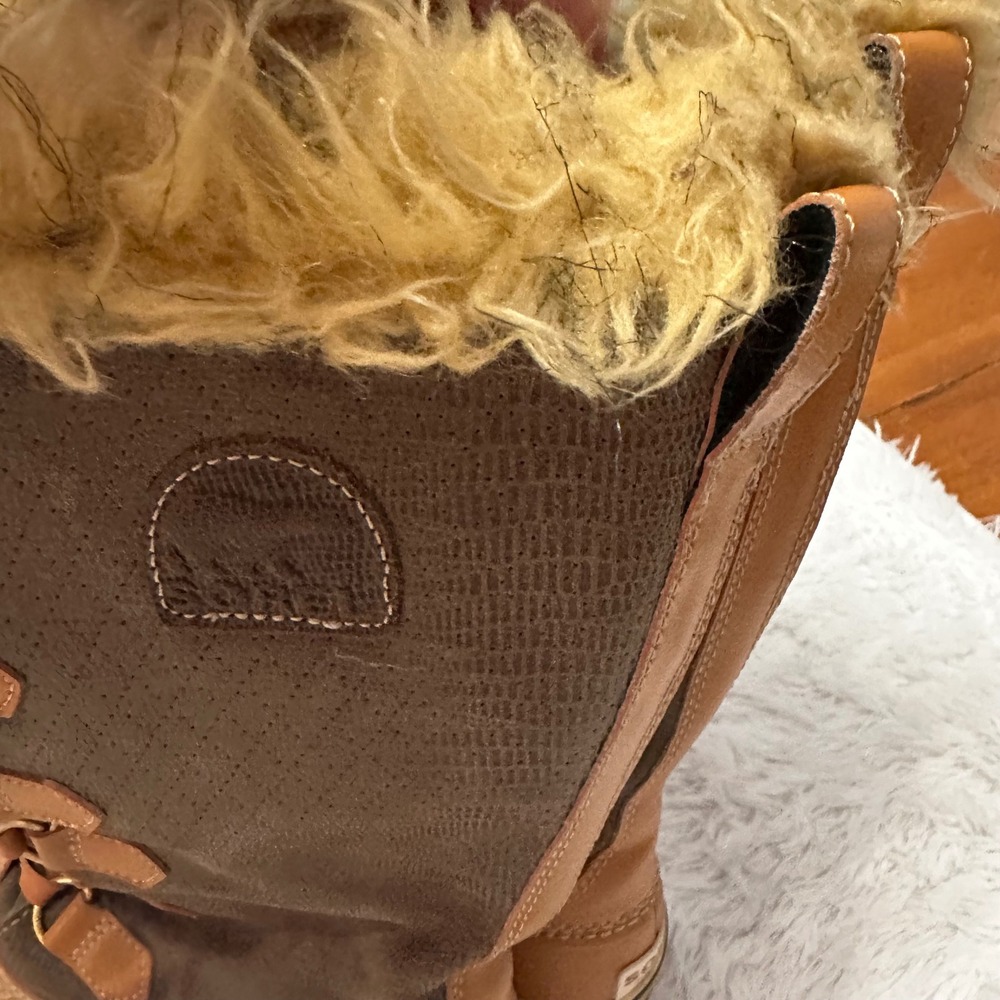 Sorel Tofino Waterproof Winter Boots Brown Tan Faux Fur Trim Womens 7 LL1863-316 - Picture 5 of 7